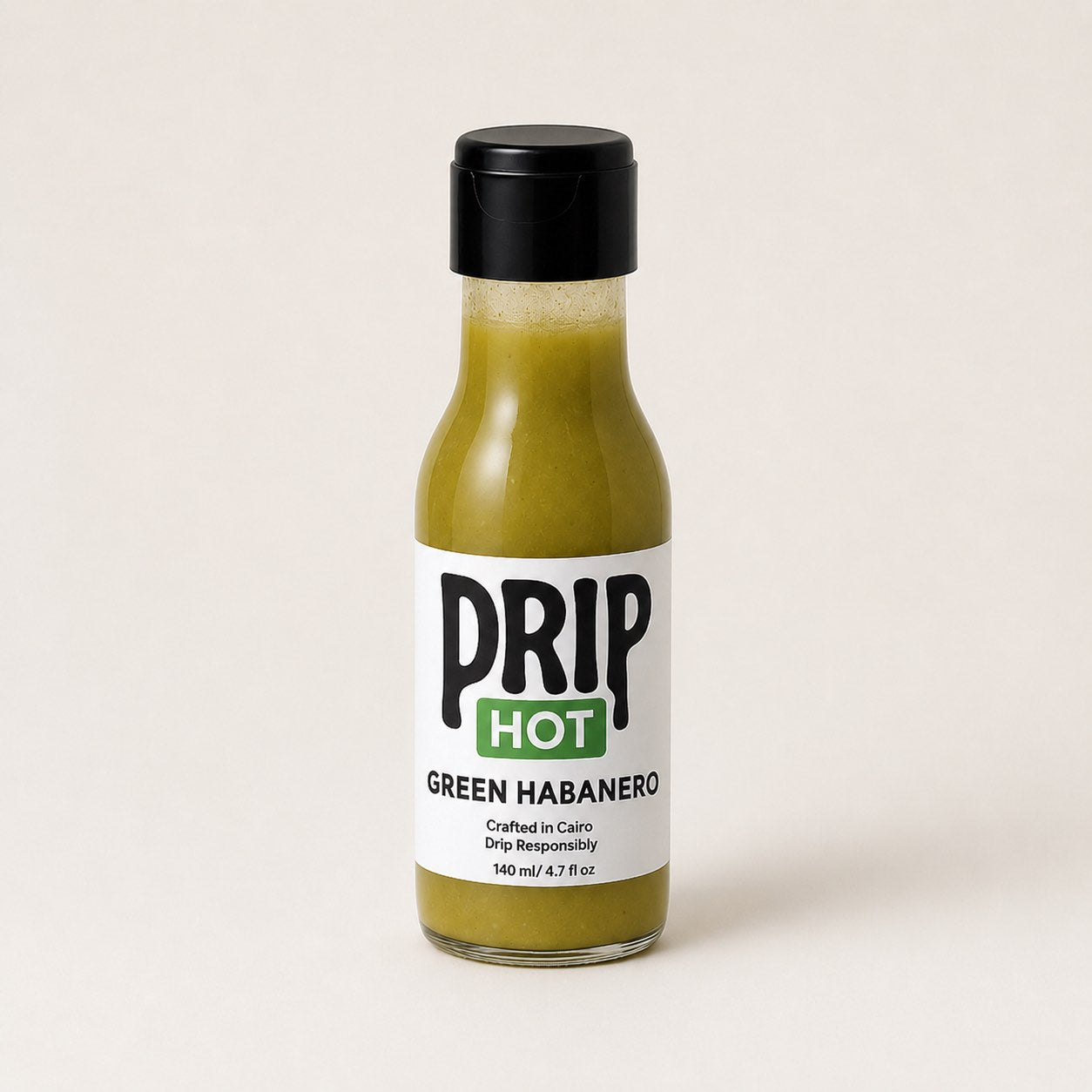 GREEN HABANERO HOT SAUCE — 140 ML